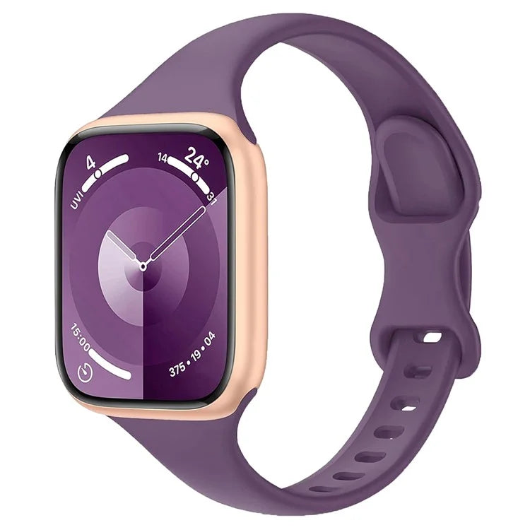 For Apple Watch 10 46mm / Ultra 2 / Ultra 49mm / 9 8 7 45mm / SE (2023) SE (2022) SE 6 5 4 44mm / 3 2 1 42mm Silicone Watch Band