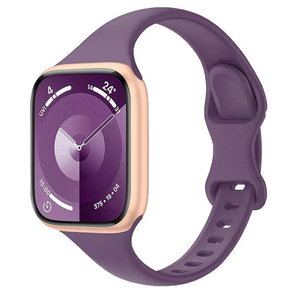 For Apple Watch 10 46mm / Ultra 2 / Ultra 49mm / 9 8 7 45mm / SE (2023) SE (2022) SE 6 5 4 44mm / 3 2 1 42mm Silicone Watch Band