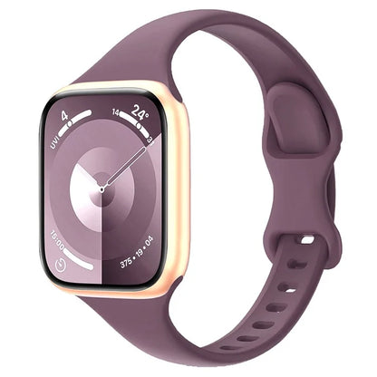 For Apple Watch 10 46mm / Ultra 2 / Ultra 49mm / 9 8 7 45mm / SE (2023) SE (2022) SE 6 5 4 44mm / 3 2 1 42mm Silicone Watch Band
