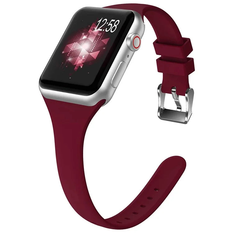 For Apple Watch 10 46mm / Ultra 2 / Ultra 49mm / 9 8 7 45mm / SE (2023) SE (2022) SE 6 5 4 44mm / 3 2 1 42mm Strap Silicone Sport Watch Band