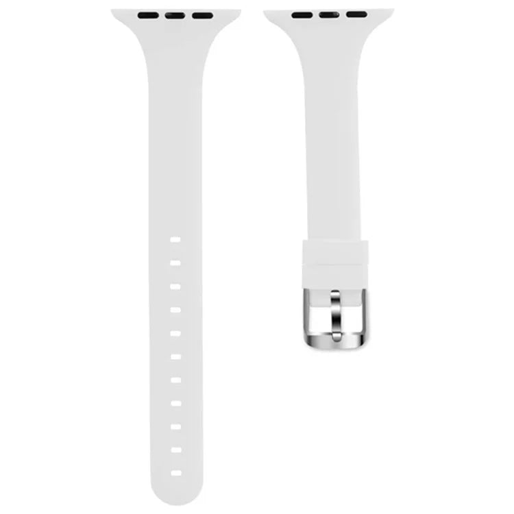For Apple Watch Series 10 42mm / 9 8 7 41mm / SE (2023) SE (2022) SE 6 5 4 40mm / 3 2 1 38mm Band Soft Silicone Watch Strap