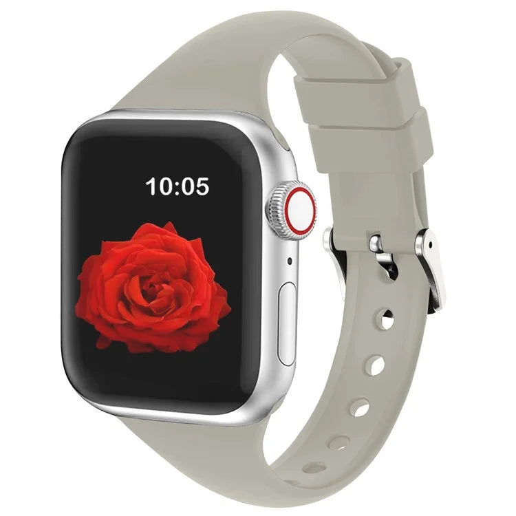 For Apple Watch Series 10 42mm / 9 8 7 41mm / SE (2023) SE (2022) SE 6 5 4 40mm / 3 2 1 38mm Band Soft Silicone Watch Strap
