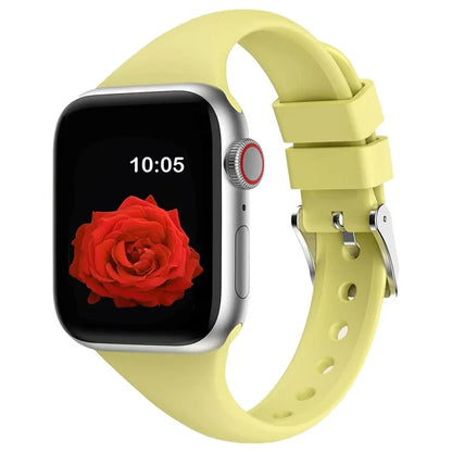 For Apple Watch Series 10 42mm / 9 8 7 41mm / SE (2023) SE (2022) SE 6 5 4 40mm / 3 2 1 38mm Band Soft Silicone Watch Strap