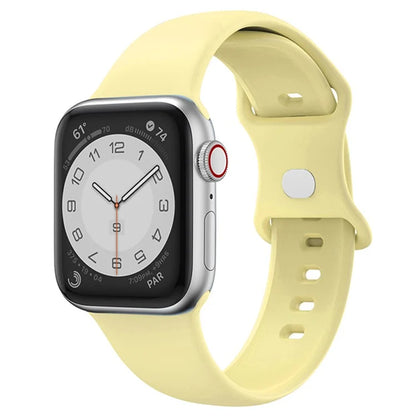 For Apple Watch 10 46mm / Ultra 2 / Ultra 49mm / 9 8 7 45mm / SE (2023) SE (2022) SE 6 5 4 44mm / 3 2 1 42mm Strap Breathable Silicone Watch Band