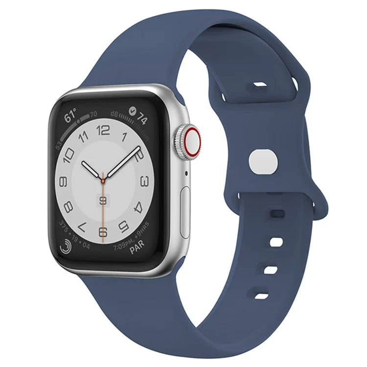 For Apple Watch 10 46mm / Ultra 2 / Ultra 49mm / 9 8 7 45mm / SE (2023) SE (2022) SE 6 5 4 44mm / 3 2 1 42mm Strap Breathable Silicone Watch Band