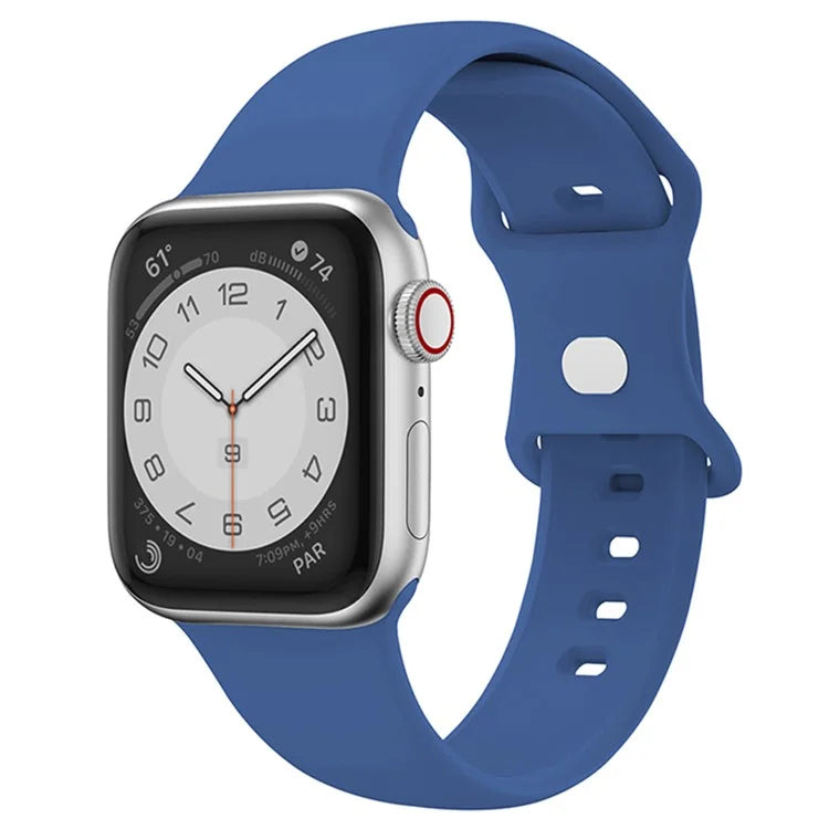 For Apple Watch 10 46mm / Ultra 2 / Ultra 49mm / 9 8 7 45mm / SE (2023) SE (2022) SE 6 5 4 44mm / 3 2 1 42mm Strap Breathable Silicone Watch Band
