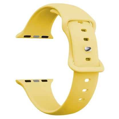 For Apple Watch Series 10 42mm / 9 8 7 41mm / SE (2023) SE (2022) SE 6 5 4 40mm / 3 2 1 38mm Watch Strap 8-Shaped Buckle Silicone Band