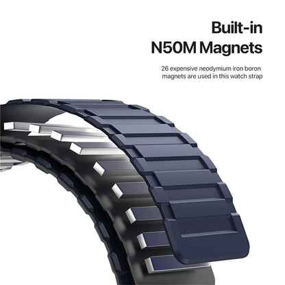 DUX DUCIS For Apple Watch 10 46mm / Ultra 2 / Ultra 49mm / 9 8 7 45mm / SE (2023) SE (2022) SE 6 5 4 44mm / 3 2 1 42mm Magnetic Silicone Band