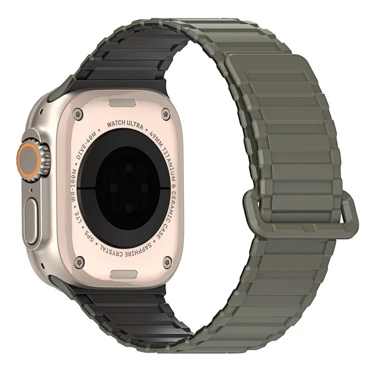 DUX DUCIS For Apple Watch 10 46mm / Ultra 2 / Ultra 49mm / 9 8 7 45mm / SE (2023) SE (2022) SE 6 5 4 44mm / 3 2 1 42mm Magnetic Silicone Band