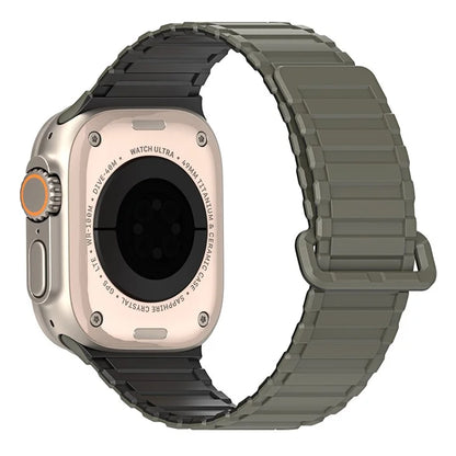 DUX DUCIS For Apple Watch 10 46mm / Ultra 2 / Ultra 49mm / 9 8 7 45mm / SE (2023) SE (2022) SE 6 5 4 44mm / 3 2 1 42mm Magnetic Silicone Band
