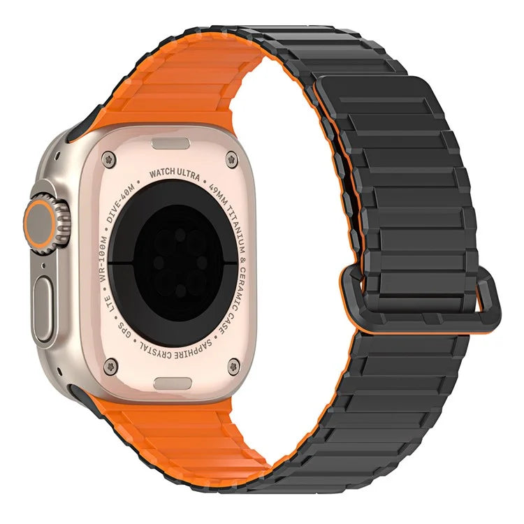 DUX DUCIS For Apple Watch 10 46mm / Ultra 2 / Ultra 49mm / 9 8 7 45mm / SE (2023) SE (2022) SE 6 5 4 44mm / 3 2 1 42mm Magnetic Silicone Band