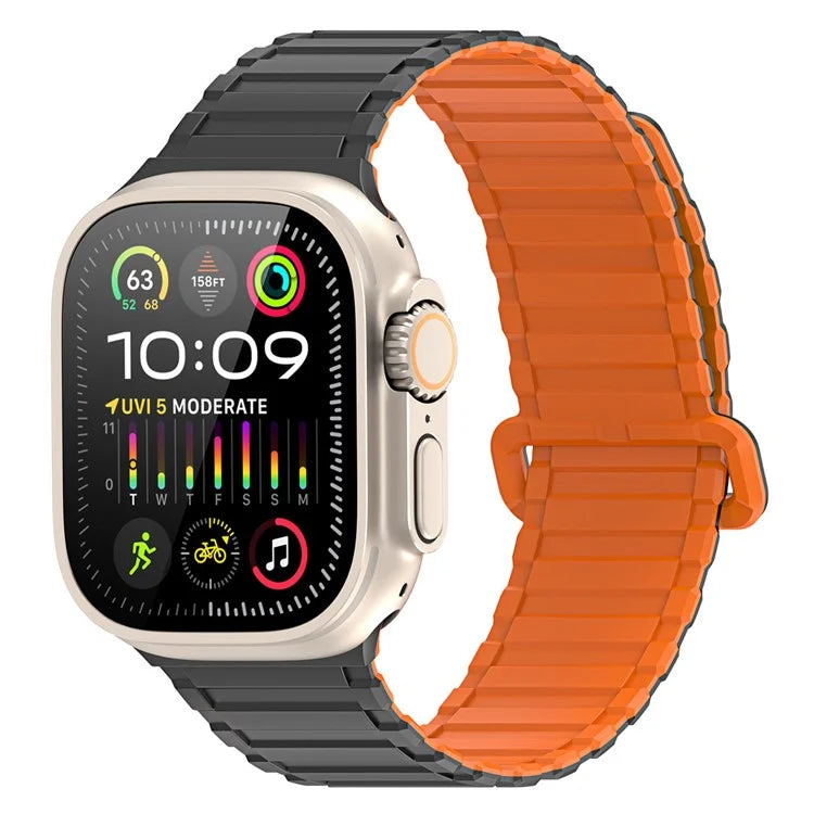 DUX DUCIS For Apple Watch 10 46mm / Ultra 2 / Ultra 49mm / 9 8 7 45mm / SE (2023) SE (2022) SE 6 5 4 44mm / 3 2 1 42mm Magnetic Silicone Band
