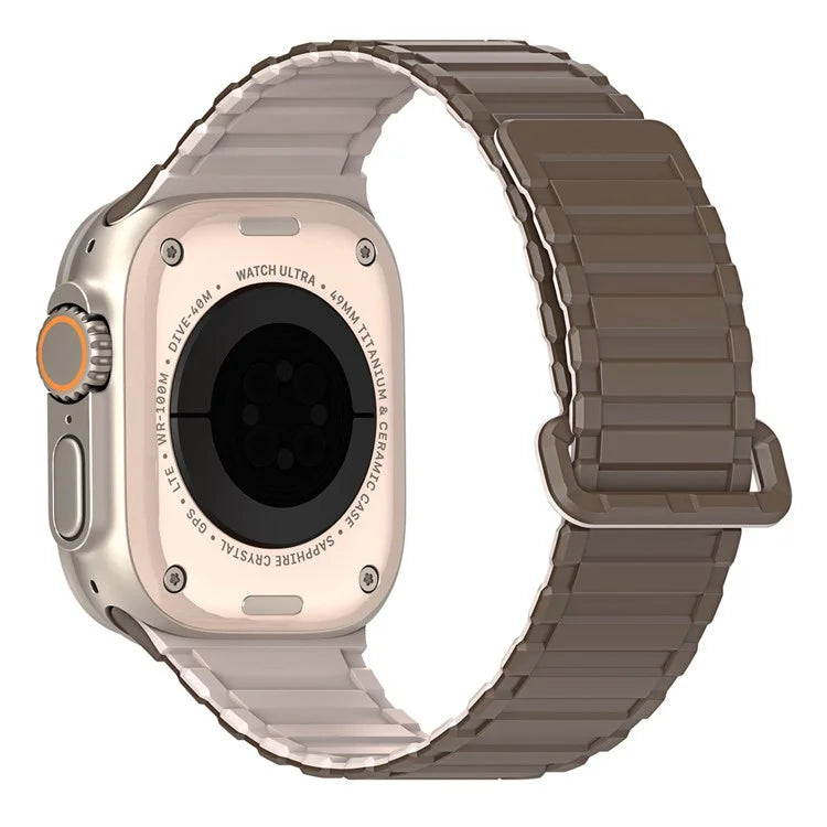 DUX DUCIS For Apple Watch 10 46mm / Ultra 2 / Ultra 49mm / 9 8 7 45mm / SE (2023) SE (2022) SE 6 5 4 44mm / 3 2 1 42mm Magnetic Silicone Band