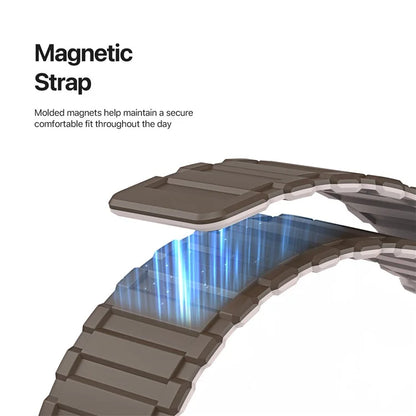 DUX DUCIS For Apple Watch 10 46mm / Ultra 2 / Ultra 49mm / 9 8 7 45mm / SE (2023) SE (2022) SE 6 5 4 44mm / 3 2 1 42mm Magnetic Silicone Band