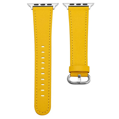 For Apple Watch 10 46mm / Ultra 2 / Ultra 49mm / 9 8 7 45mm / SE (2023) SE (2022) SE 6 5 4 44mm / 3 2 1 42mm Genuine Cow Leather Strap