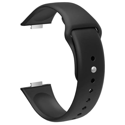 For Huawei Watch Fit 3 Replacement Strap Silicone Watch Band with Silver Buckle