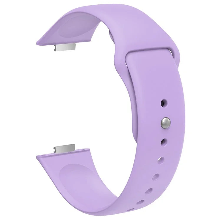 For Huawei Watch Fit 3 Replacement Strap Silicone Watch Band with Silver Buckle