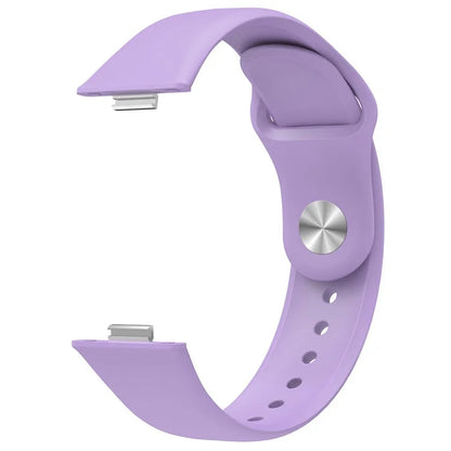 For Huawei Watch Fit 3 Replacement Strap Silicone Watch Band with Silver Buckle