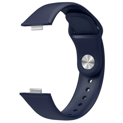 For Huawei Watch Fit 3 Replacement Strap Silicone Watch Band with Silver Buckle