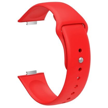 For Huawei Watch Fit 3 Replacement Strap Silicone Watch Band with Silver Buckle