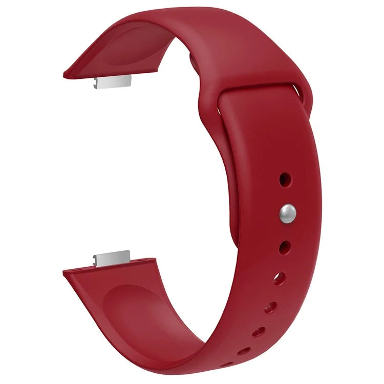 For Huawei Watch Fit 3 Replacement Strap Silicone Watch Band with Silver Buckle