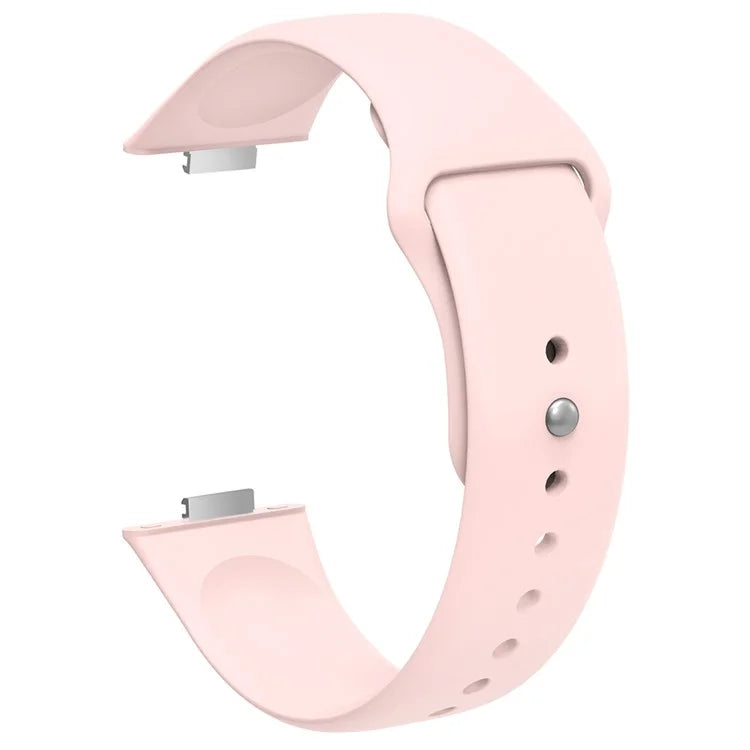 For Huawei Watch Fit 3 Replacement Strap Silicone Watch Band with Silver Buckle