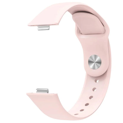 For Huawei Watch Fit 3 Replacement Strap Silicone Watch Band with Silver Buckle
