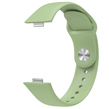 For Huawei Watch Fit 3 Replacement Strap Silicone Watch Band with Silver Buckle