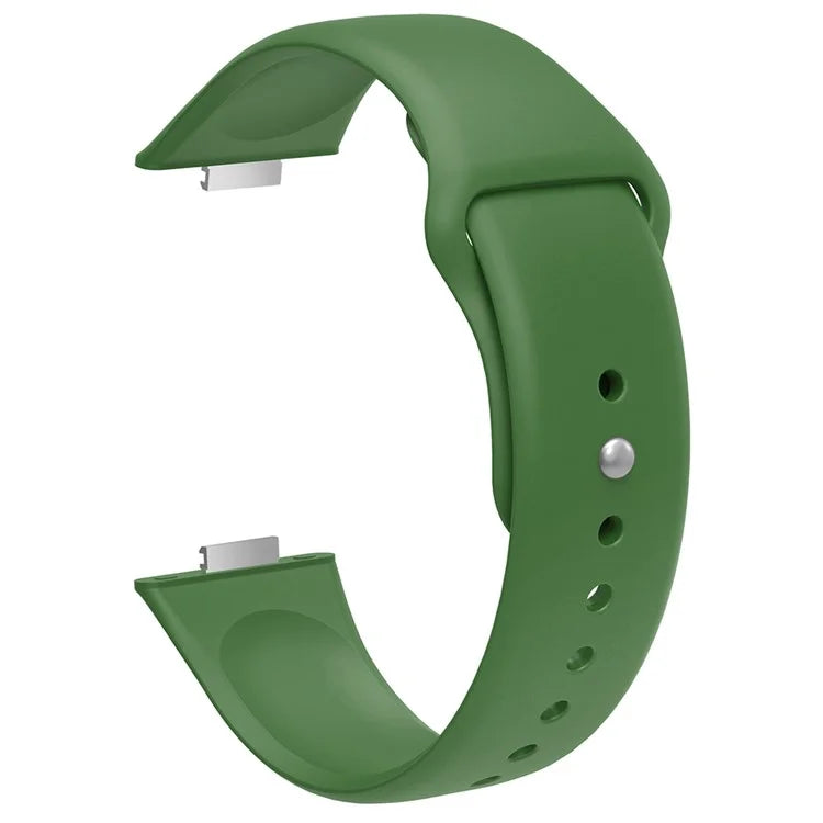 For Huawei Watch Fit 3 Replacement Strap Silicone Watch Band with Silver Buckle