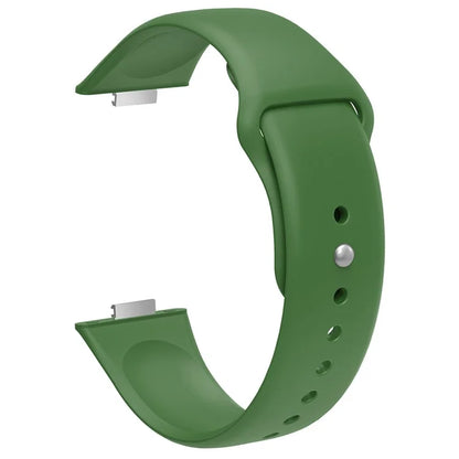 For Huawei Watch Fit 3 Replacement Strap Silicone Watch Band with Silver Buckle