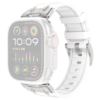 For Apple Watch 10 46mm / Ultra 2 / Ultra 49mm / 9 8 7 45mm / SE (2023) SE (2022) SE 6 5 4 44mm / 3 2 1 42mm Rhinestone Watch Band