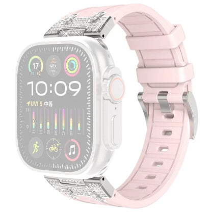 For Apple Watch 10 46mm / Ultra 2 / Ultra 49mm / 9 8 7 45mm / SE (2023) SE (2022) SE 6 5 4 44mm / 3 2 1 42mm Rhinestone Watch Band