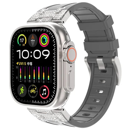 For Apple Watch 10 46mm / Ultra 2 / Ultra 49mm / 9 8 7 45mm / SE (2023) SE (2022) SE 6 5 4 44mm / 3 2 1 42mm Rhinestone Watch Band