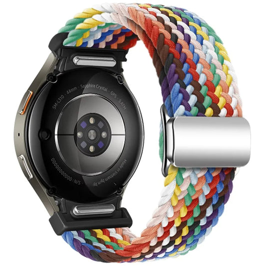 For Samsung Galaxy Watch FE 40mm / Watch7 / 6 / 6 Classic / 5 / 5 Active / 5 Pro / 4 / 4 Classic / 4 Active Braided Watch Band Magnetic Strap