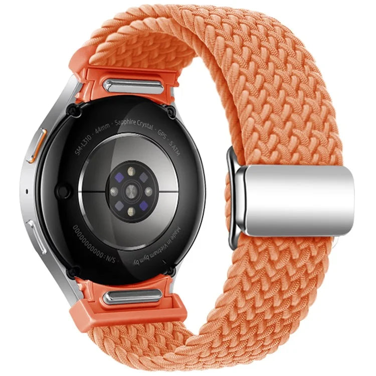 For Samsung Galaxy Watch FE 40mm / Watch7 / 6 / 6 Classic / 5 / 5 Active / 5 Pro / 4 / 4 Classic / 4 Active Braided Watch Band Magnetic Strap