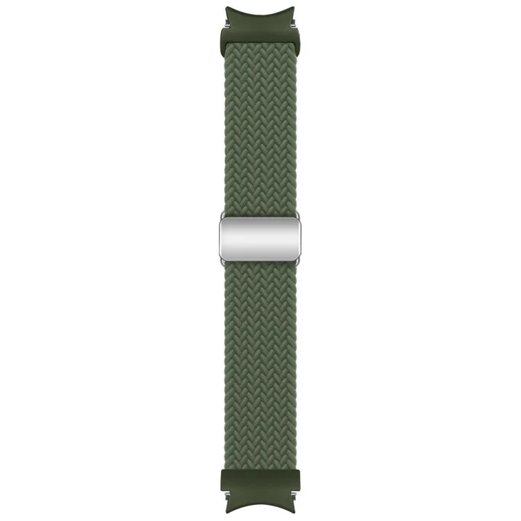 For Samsung Galaxy Watch FE 40mm / Watch7 / 6 / 6 Classic / 5 / 5 Active / 5 Pro / 4 / 4 Classic / 4 Active Braided Watch Band Magnetic Strap