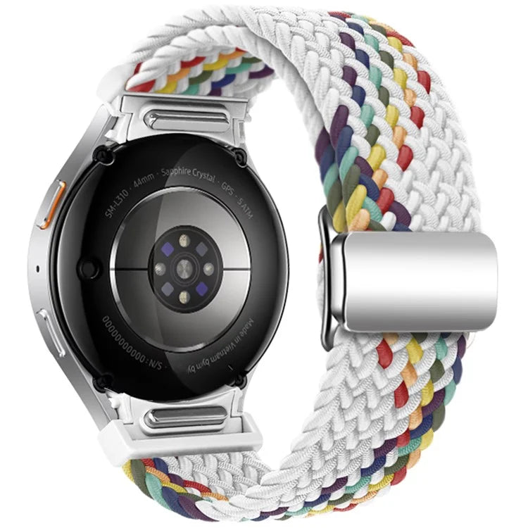 For Samsung Galaxy Watch FE 40mm / Watch7 / 6 / 6 Classic / 5 / 5 Active / 5 Pro / 4 / 4 Classic / 4 Active Braided Watch Band Magnetic Strap
