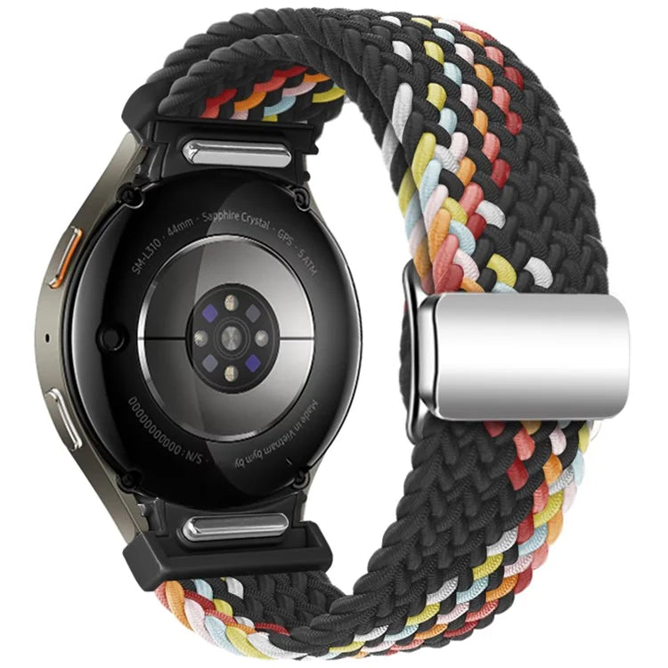 For Samsung Galaxy Watch FE 40mm / Watch7 / 6 / 6 Classic / 5 / 5 Active / 5 Pro / 4 / 4 Classic / 4 Active Braided Watch Band Magnetic Strap