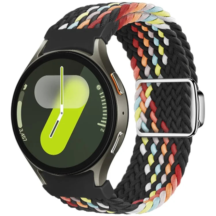 For Samsung Galaxy Watch FE 40mm / Watch7 / 6 / 6 Classic / 5 / 5 Active / 5 Pro / 4 / 4 Classic / 4 Active Braided Watch Band Magnetic Strap