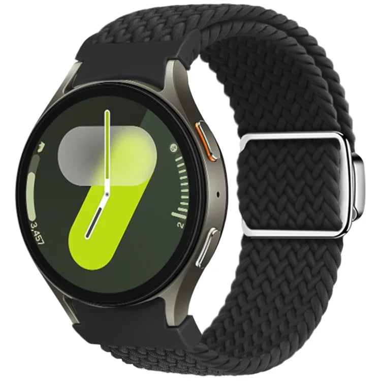 For Samsung Galaxy Watch FE 40mm / Watch7 / 6 / 6 Classic / 5 / 5 Active / 5 Pro / 4 / 4 Classic / 4 Active Braided Watch Band Magnetic Strap