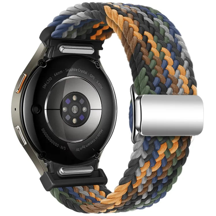For Samsung Galaxy Watch FE 40mm / Watch7 / 6 / 6 Classic / 5 / 5 Active / 5 Pro / 4 / 4 Classic / 4 Active Braided Watch Band Magnetic Strap