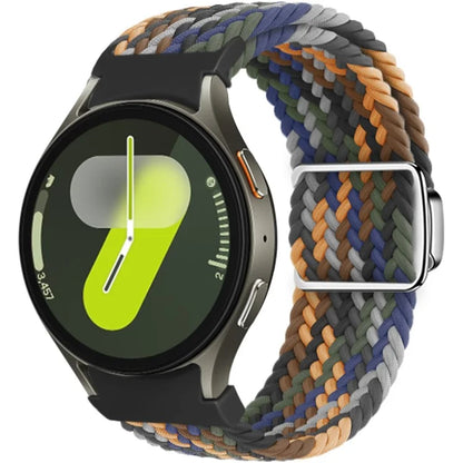 For Samsung Galaxy Watch FE 40mm / Watch7 / 6 / 6 Classic / 5 / 5 Active / 5 Pro / 4 / 4 Classic / 4 Active Braided Watch Band Magnetic Strap