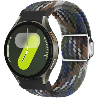For Samsung Galaxy Watch FE 40mm / Watch7 / 6 / 6 Classic / 5 / 5 Active / 5 Pro / 4 / 4 Classic / 4 Active Braided Watch Band Magnetic Strap
