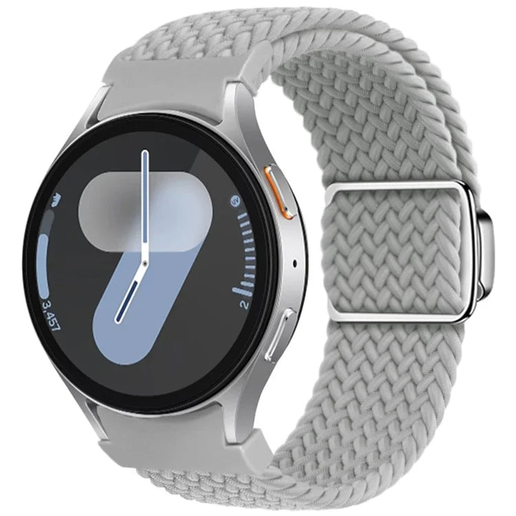 For Samsung Galaxy Watch FE 40mm / Watch7 / 6 / 6 Classic / 5 / 5 Active / 5 Pro / 4 / 4 Classic / 4 Active Braided Watch Band Magnetic Strap