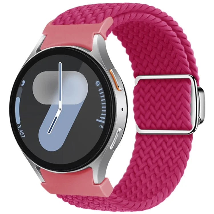 For Samsung Galaxy Watch FE 40mm / Watch7 / 6 / 6 Classic / 5 / 5 Active / 5 Pro / 4 / 4 Classic / 4 Active Braided Watch Band Magnetic Strap