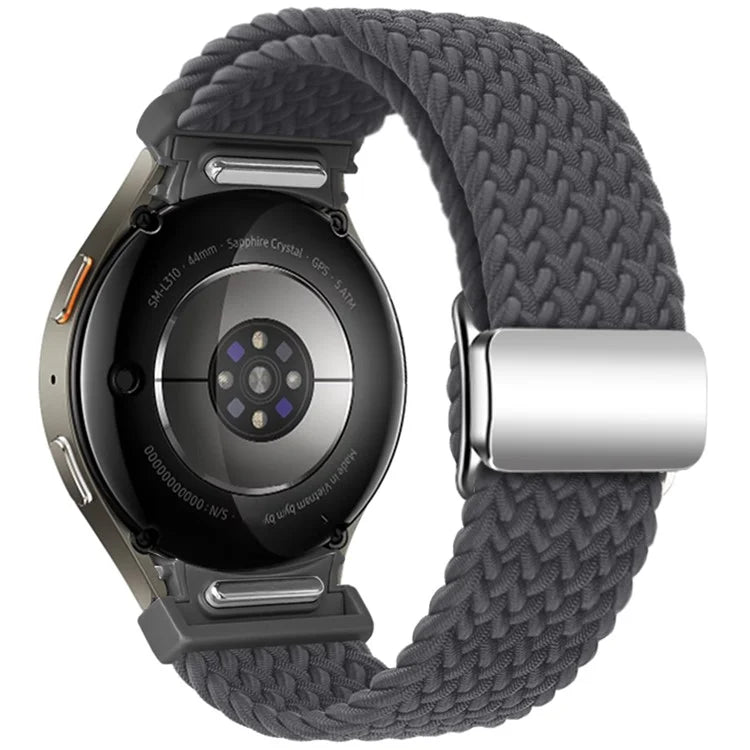 For Samsung Galaxy Watch FE 40mm / Watch7 / 6 / 6 Classic / 5 / 5 Active / 5 Pro / 4 / 4 Classic / 4 Active Braided Watch Band Magnetic Strap