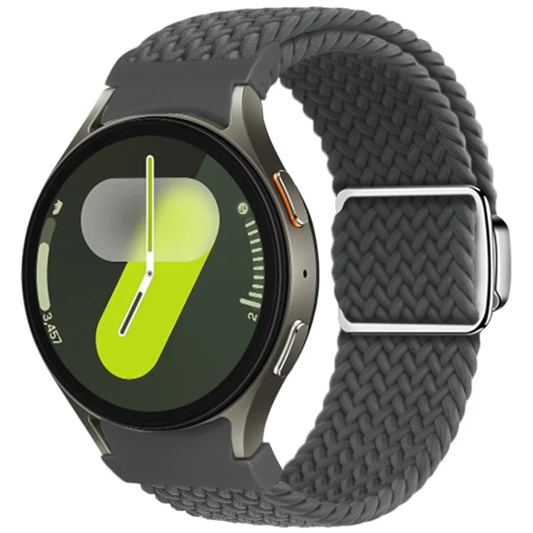 For Samsung Galaxy Watch FE 40mm / Watch7 / 6 / 6 Classic / 5 / 5 Active / 5 Pro / 4 / 4 Classic / 4 Active Braided Watch Band Magnetic Strap
