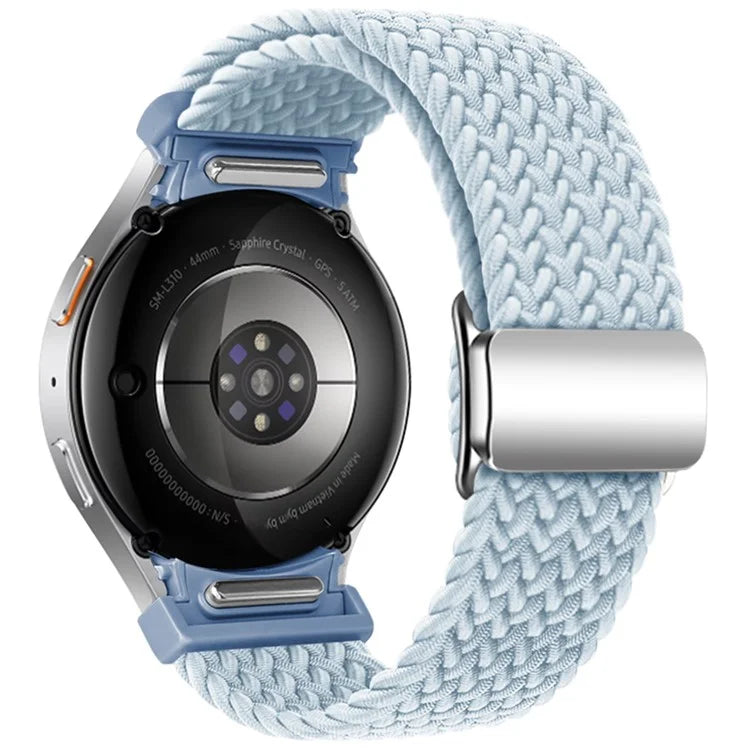 For Samsung Galaxy Watch FE 40mm / Watch7 / 6 / 6 Classic / 5 / 5 Active / 5 Pro / 4 / 4 Classic / 4 Active Braided Watch Band Magnetic Strap