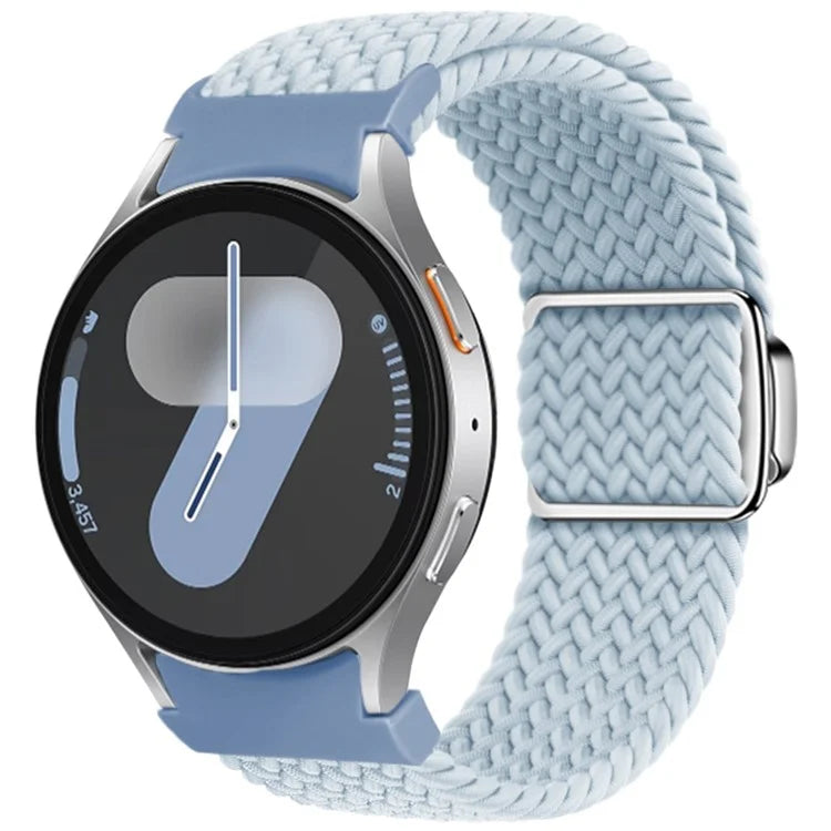 For Samsung Galaxy Watch FE 40mm / Watch7 / 6 / 6 Classic / 5 / 5 Active / 5 Pro / 4 / 4 Classic / 4 Active Braided Watch Band Magnetic Strap
