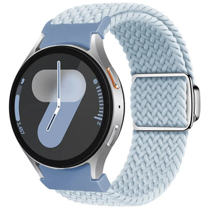 For Samsung Galaxy Watch FE 40mm / Watch7 / 6 / 6 Classic / 5 / 5 Active / 5 Pro / 4 / 4 Classic / 4 Active Braided Watch Band Magnetic Strap